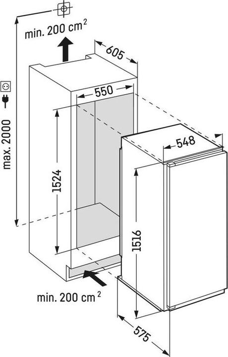 Image du produit Liebherr Liebherr-Kühlschrank-EKPc 2854-26-091599051 (Encastrable, 276 l)