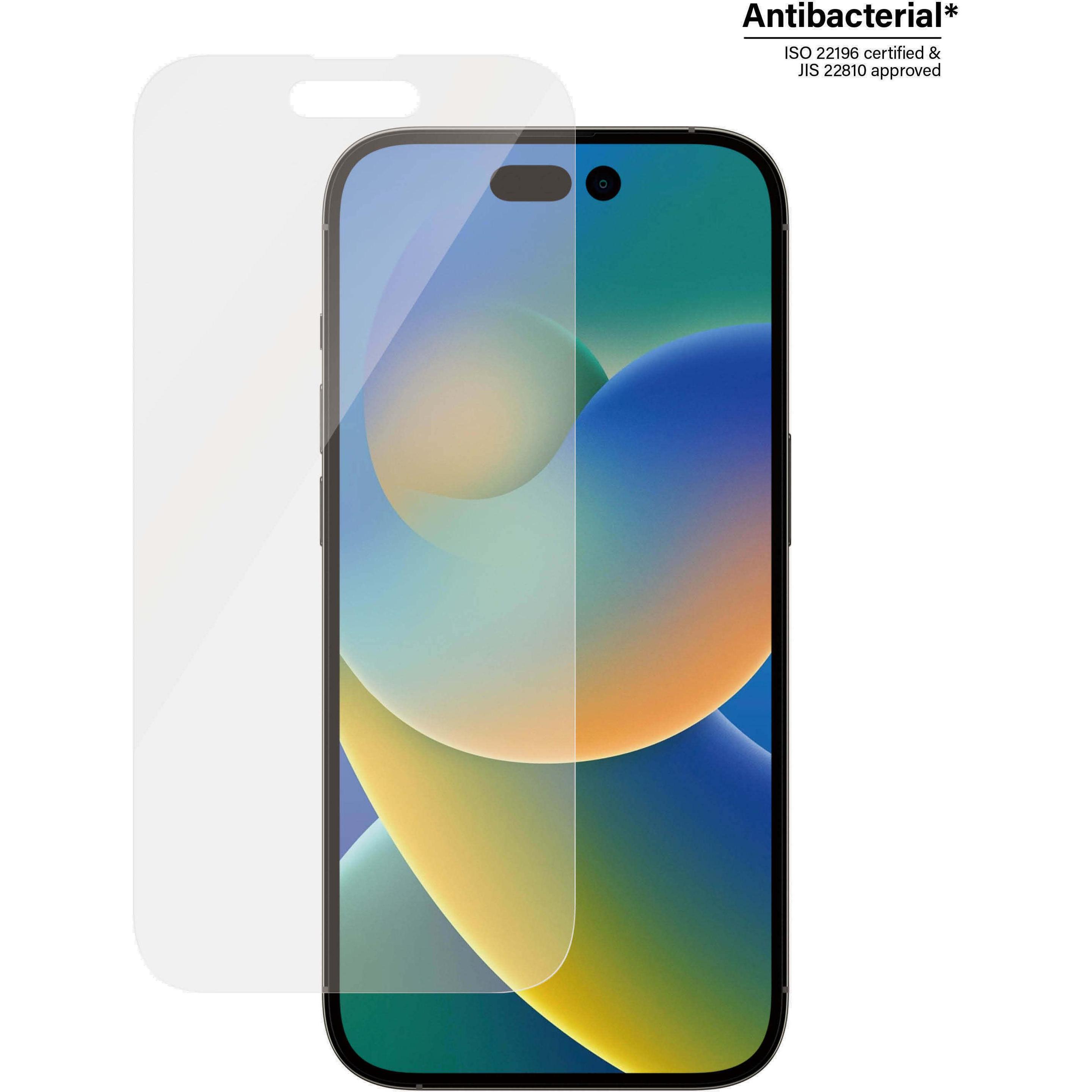 PanzerGlass Classic Fit (1 Stück, Apple iPhone 14 Pro), Smartphone Schutzfolie, Transparent