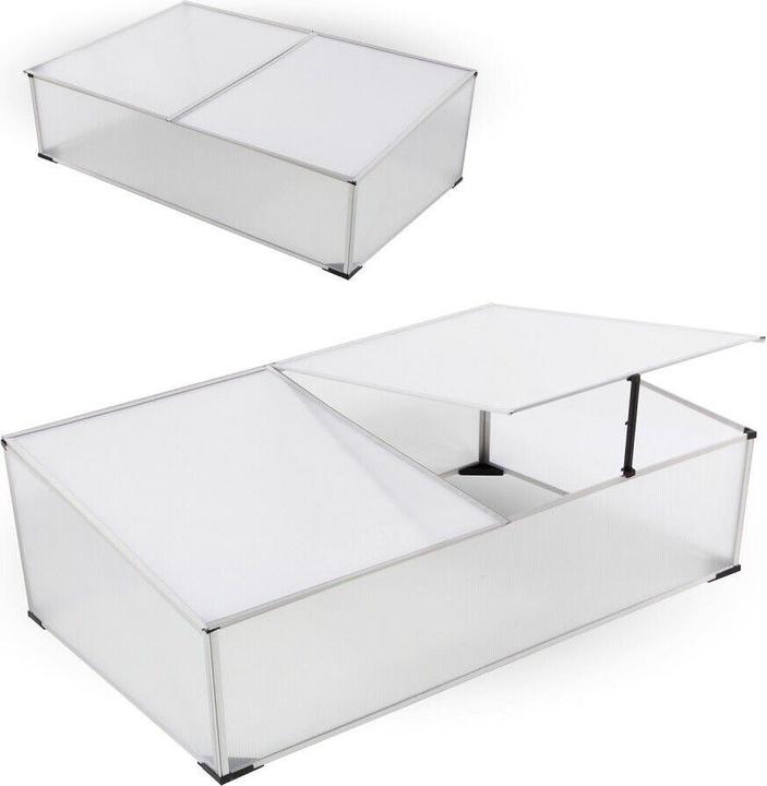 Produktbild Mojawo Frühbeet Aluminium Gewächshaus Gewächshaus 120X80X30/40CM
