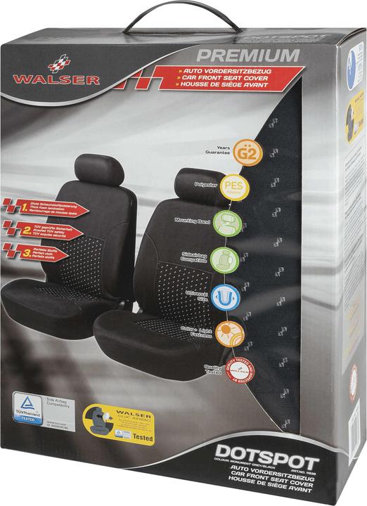Produktbild Walser Auto Sitzbezüge, Auto Schonbezüge Dotspot Premium 2 Vordersitzbezüge