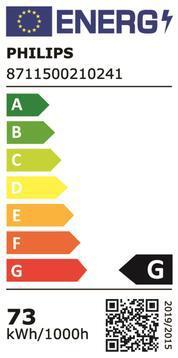 Energie-Label Philips Entladungslampe (E27, 72.50 W, 5800 lm, 1 x, G)