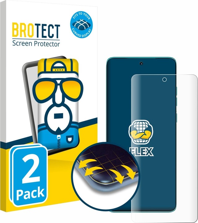 Actual product image BROTECT Full-Screen Protector (2 Piece, Motorola Edge)