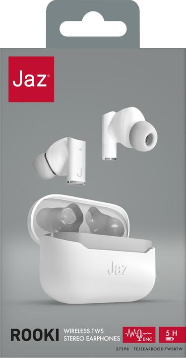 Image du produit SBS Dou casque d'écoute. BT TWS JAZ Rooki ENC Blanc (ANC, 5 h, Sans fil)