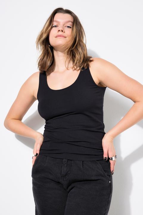 Produktbild Studio Untold Basic-Top, weiter Ausschnitt, Stretchjersey (54)