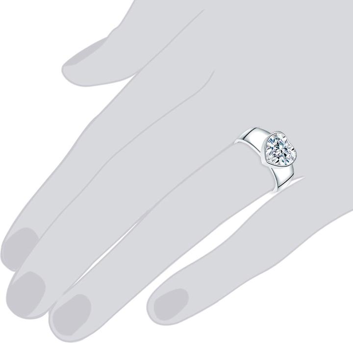 Immagine prodotto Rafaela Donata Cuore da donna in argento sterling con zirconi - 3868 (50, 925 Argento)