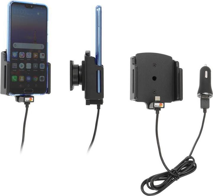 Brodit Support universel actif USB Type-C Largeur 70-83 mm Épaisseur 2-10