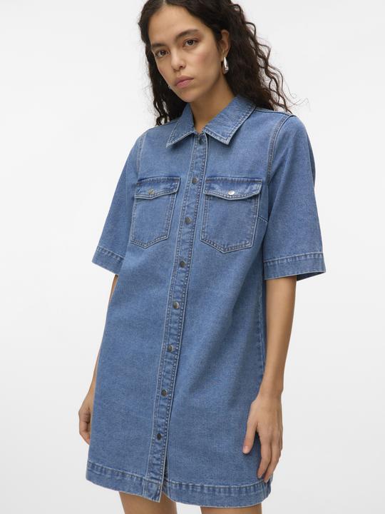 Actual product image Vero Moda VMFENJA Kurzes Kleid Jeanskleid (XS)