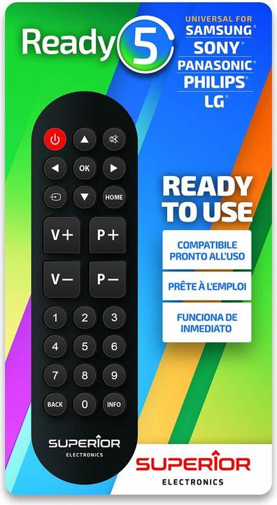 Productafbeelding Superior Electronics Superieur Klaar 5 (Universele afstandsbediening, Infrarood)