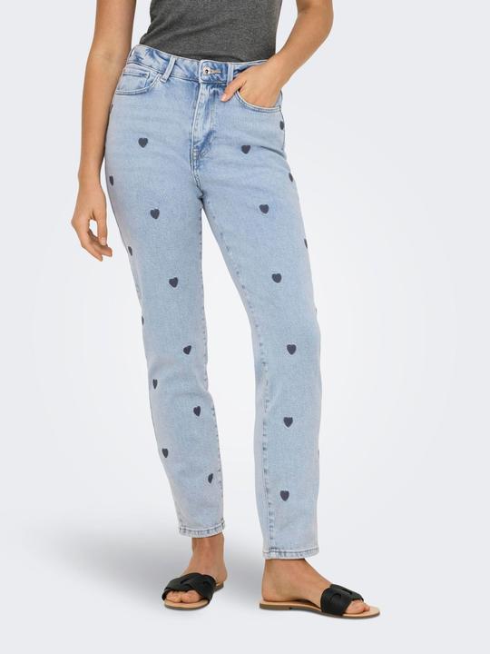 Produktbild Only Gerade geschnitten Hohe Taille Jeans Straight-Fit jeans (W31/L34)