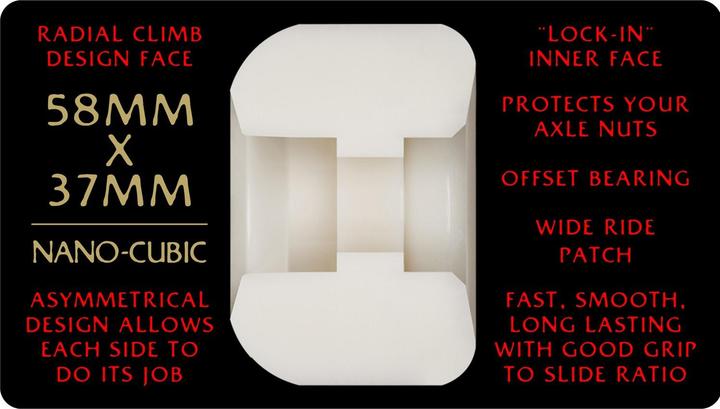 Produktbild 93A DF Nano Cubic Red Asymmetrical Shape (58 mm)