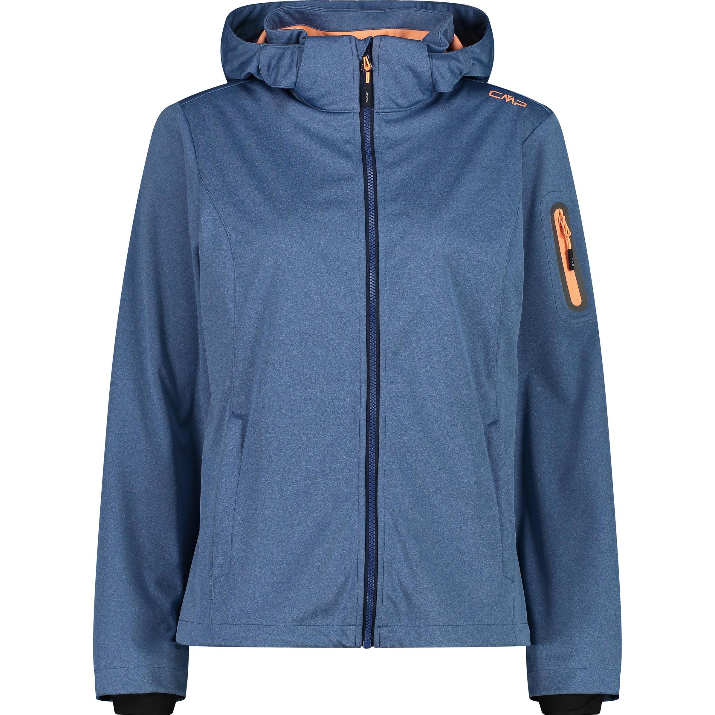 CMP Campagnolo, Damen, Jacke, Light Melange Softshell (XL), Blau, XL