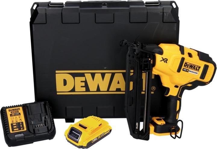 Actual product image DeWalt DCN 660 D1 Battery Nailer 18 V 32 - 63 mm Brushless + 1x Battery 2,0 Ah + Charger + Case
