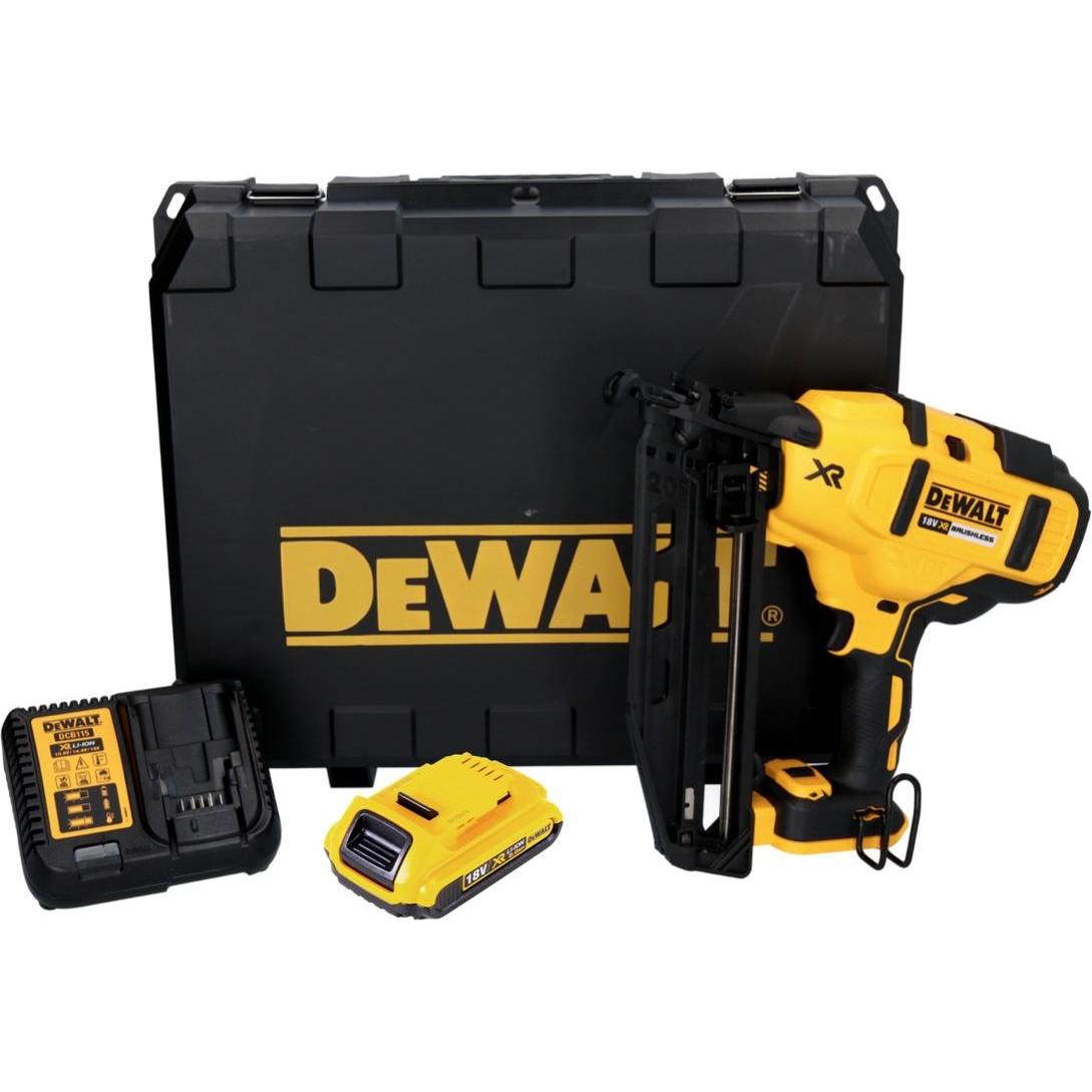 Thumbnail - DeWalt, Tacker + Nagelpistole, DCN 660 D1 Akku Nagler 18 V 32 - 63 mm Brushless + 1x Akku 2,0 Ah + LadegerÃ¤t + Koffer