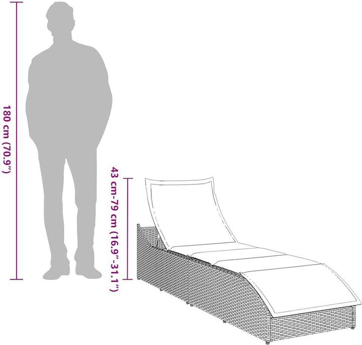 Immagine prodotto vidaXL Klappliege (100 cm)