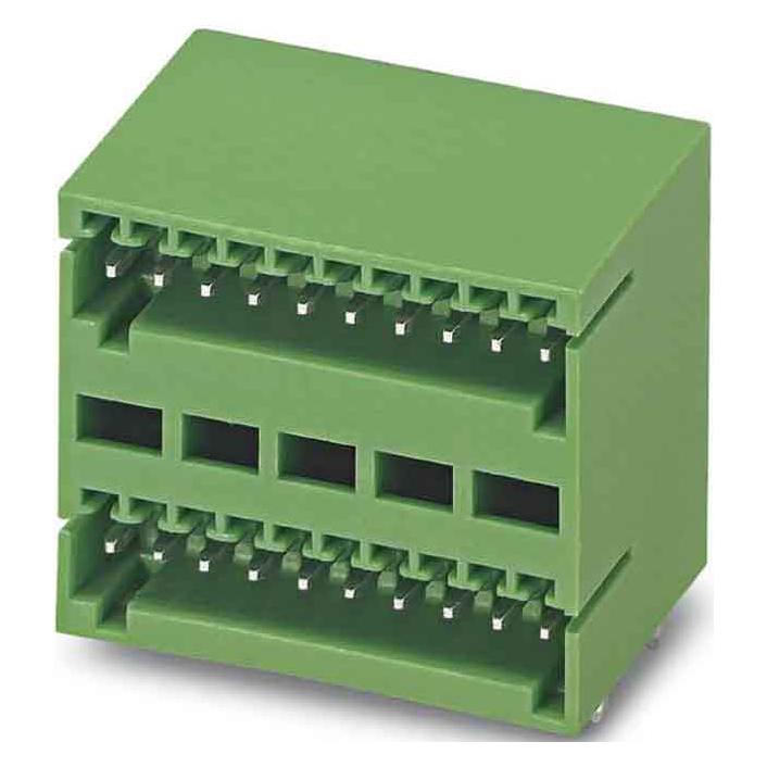 Phoenix Contact Contactdoosbehuizing MCD Aantal polen Totaal 5 Tussenruimte: 2,5 mm 1894833 50 st., Kabels + Stekkers, Groen