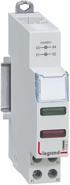 Produktbild Legrand Modulare Lampe 2xLED rot und grün 110