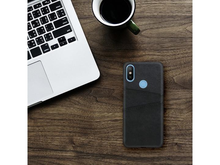 Produktbild Screenguard Xiaomi Redmi Note 7 CardCaddy Leder Backcase mit Kartenfächern (Xiaomi Redmi Note 7)