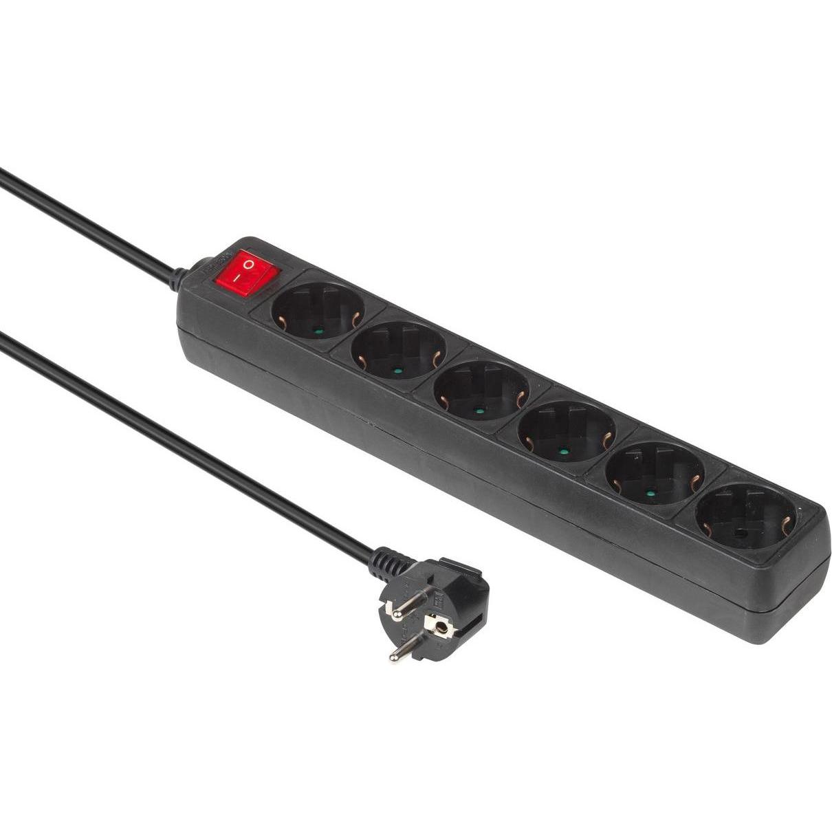 MicroConnect, Steckdosenleiste, Verlängerungsschnur (6 x, CEE 7/7, 3 m)