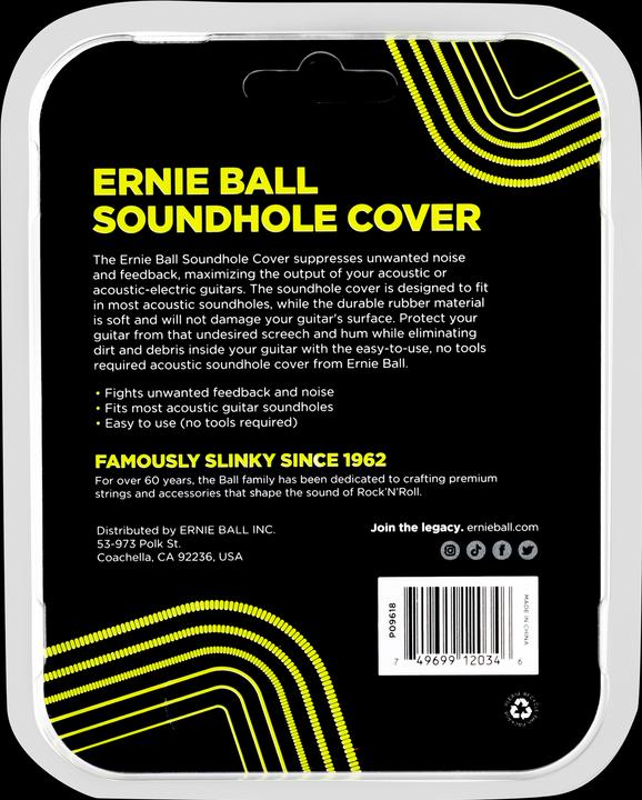 Nährwerte und Zutaten Ernie Ball 4276 Soundhole Cover 103 mm