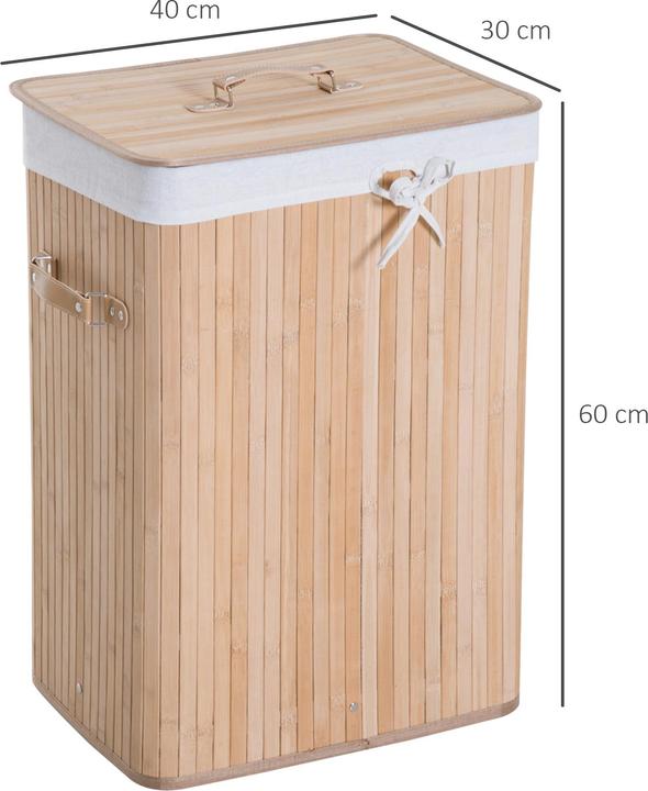 Produktbild Homcom Wäschekorb mit 2 Tragegriffen (72 l)