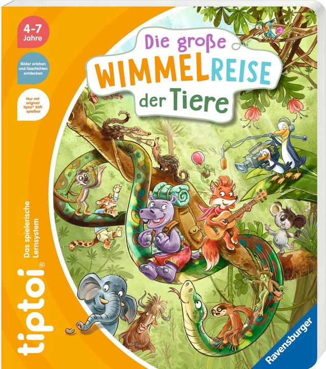 tiptoi Die grosse Wimmelreise der Tiere (Deutsch, Anja Kiel, Patrick Fix, 2022)