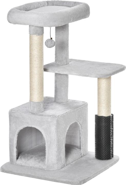 Produktbild PawHut Kratzbaum (80 cm, Hellgrau)