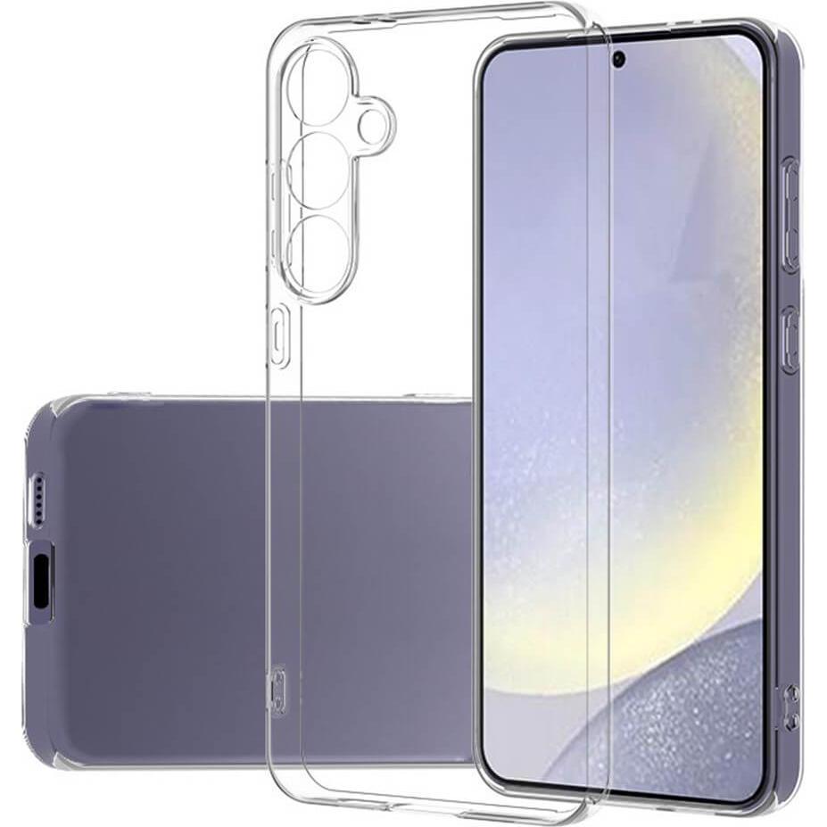 Cover-Discount FE - Silikon Gummi Case transparent (Samsung Galaxy S24 FE), Smartphone Hülle, Transparent