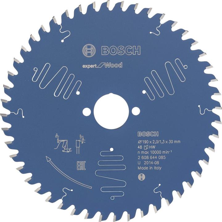 Actual product image Bosch Professional Zubehör Circular saw blade Expert for Wood, 190 x 30 x 2.0 mm, 48