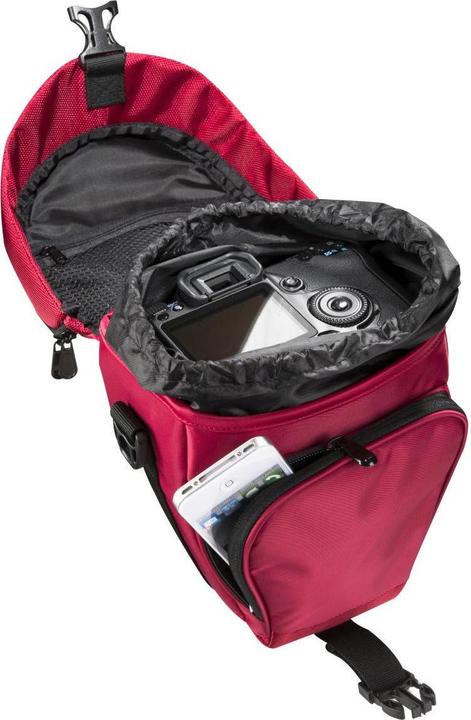 Produktbild mantona Premium Colttasche rot (Kamera Schultertasche, Kamera Bereitschaftstasche, 5.85 l)
