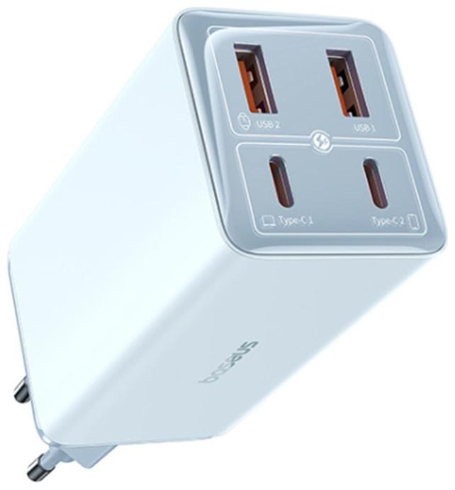 Image du produit Baseus GaN6 Pro 2xUSB-C + 2xUSB, 100W (niebieska) (100 W)