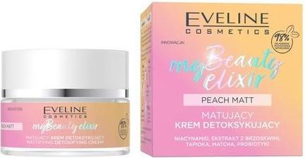 Actual product image Eveline My Beauty Elixir Peach Matt mattifying detoxifying cream 50ml (50 ml, 24h cream)