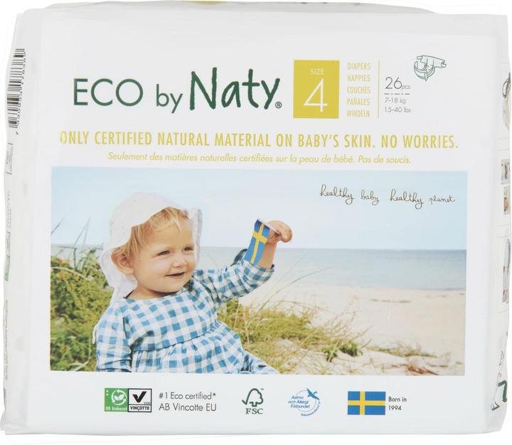 Image du produit Naty Couche bio (Taille 4, Pack, 26 pièce(s))