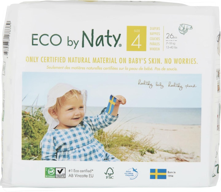 Produktbild Naty Biowindel (Gr. 4, Tragepack, 26 Stück)