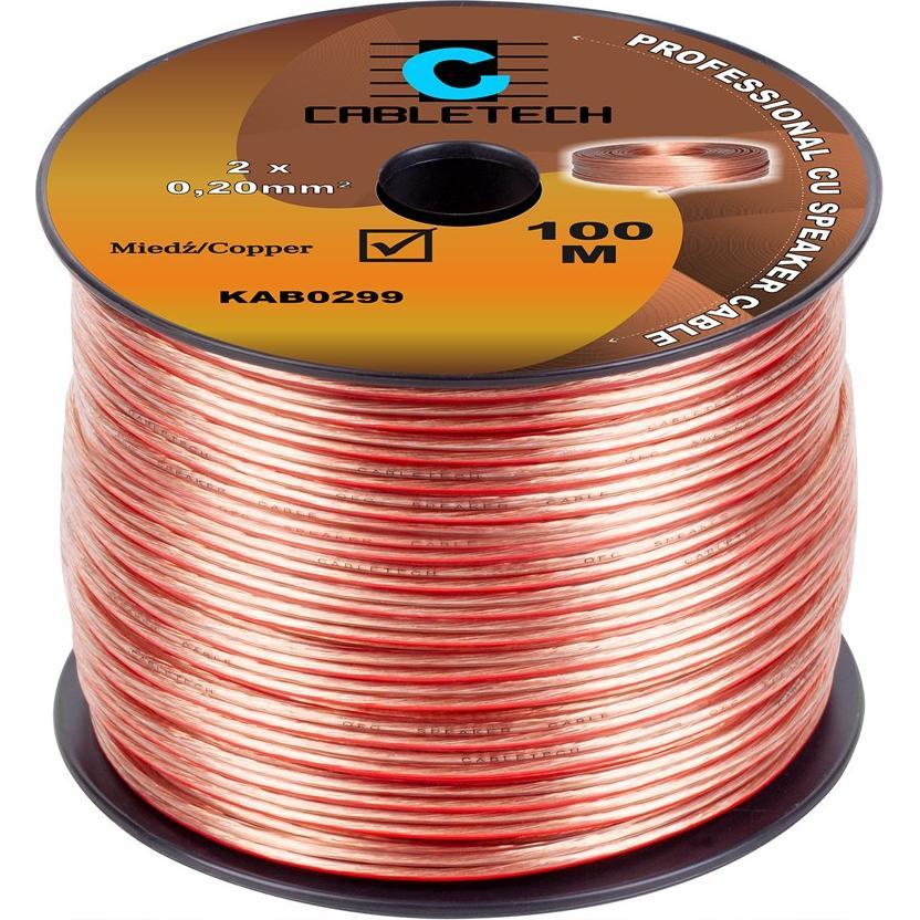 Cabletech 0 Cavo per altoparlanti da 2 mm (0.12 m), Cavo per altoparlanti