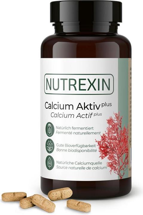 Actual product image Nutrexin Calcium active plus tablets (120 Piece, Pills, 150 g)