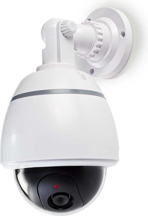 Actual product image Nedis Dummy Surveillance Camera Dome IP44 Battery Operated Indoor/Outdoor White White