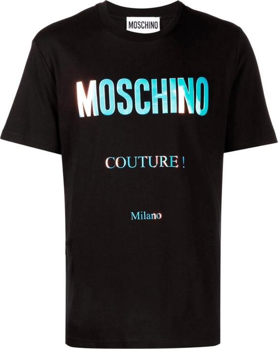Actual product image Moschino Unisex Adult Couture Milano Reflective Logo T-Shirt (L)