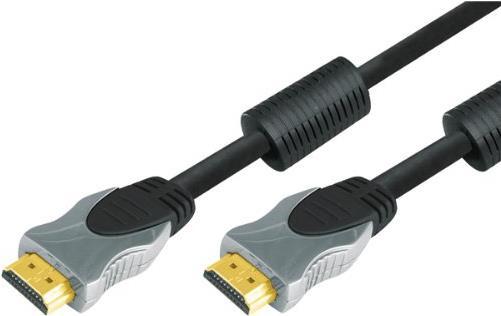 Produktbild Tecline Professional High Speed HDMI Kabel mit Ethernet, High Quality, vergoldet, HDMI St. A / St. A, 3.0 m (3 m, HDMI)