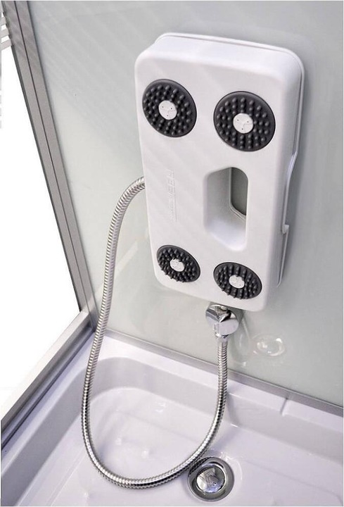 Produktbild Home Deluxe Dampfdusche mit Wasserfall Dampfsauna MANTA, 90x90x220cm