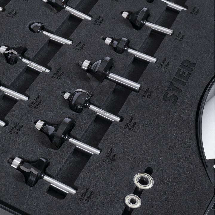 Produktbild Stier Fräsersortiment 30-teilig 8 mm im Kunststoff-Koffer