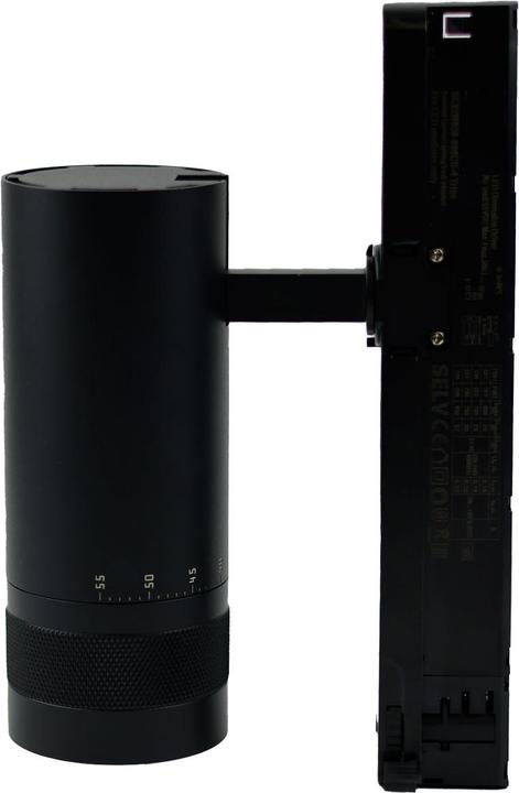 Actual product image Isoled Focusable 3-phase track spotlight, 24W, 20°-55°, black matt, 3000K, DALI dimmable