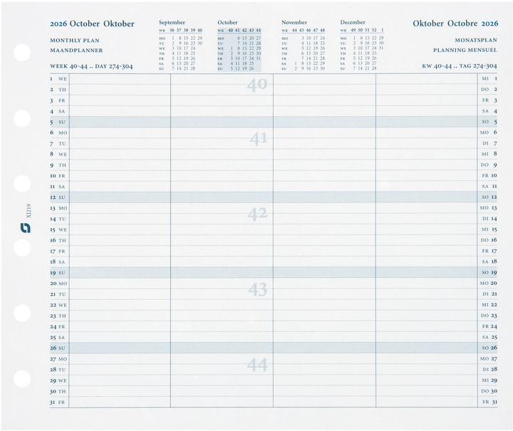Produktbild Succes Junior Jahresinhalt Januar - Dezember (8 x 12.5 cm, Deutsch, Englisch, Französisch, Niederländisch)