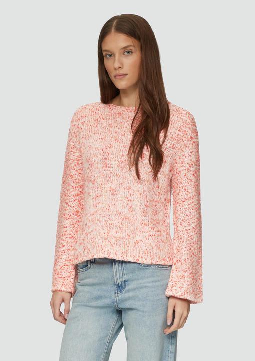 Image du produit s.Oliver Strickpullover Melierter Strickpullover mit weiten Ärmeln (40)