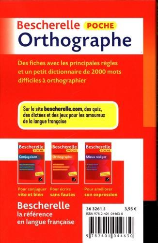 Produktbild Bescherelle poche orthographe : pour écrire sans fautes (Französisch, Kannas Claude, 2018)