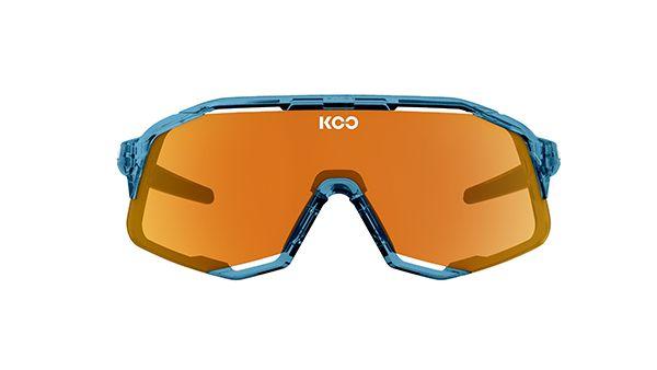 Actual product image KOO Demos (Teal Blue Glass, Orange Mirror Lenses)
