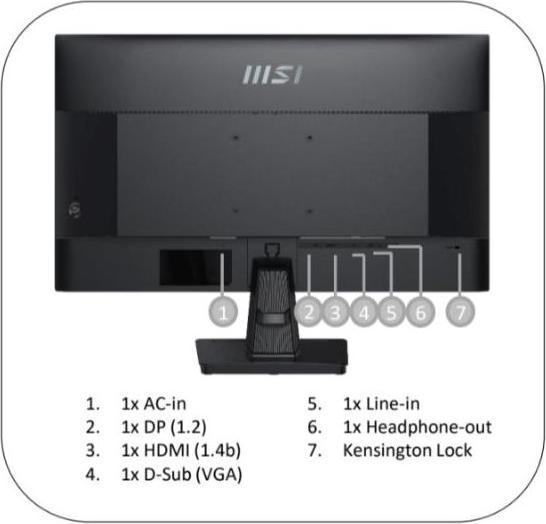 Actual product image MSI PRO MP245G (1920 x 1080 pixels, 23.80")
