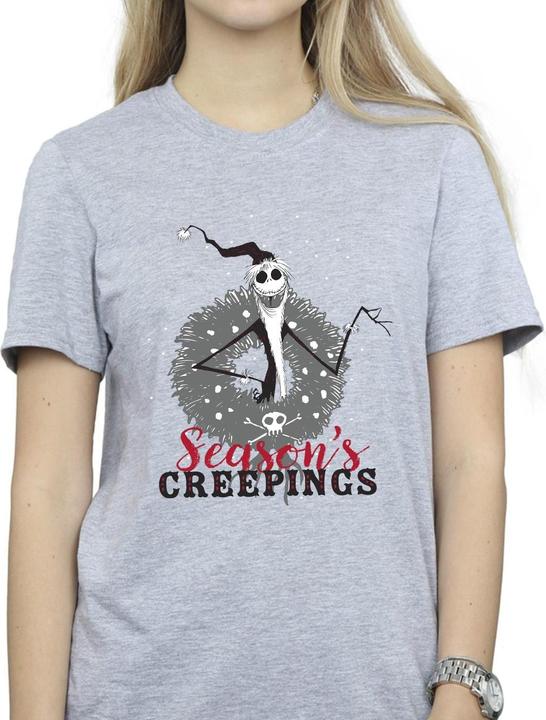 Produktbild Disney The Nightmare Before Christmas Seasons Creepings Wreath TShirt (4XL)