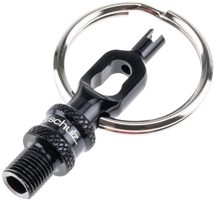 By.schulz Ventiladapter V.5 Mini-Tool Alu eloxiert BLACK 1 Stück (Jeu d'adaptateurs de soupapes)