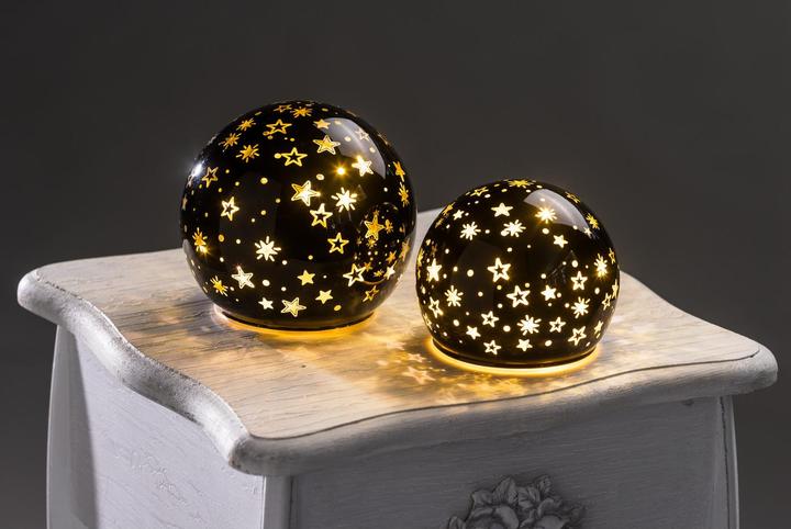 Produktbild GuGus LED Glas Kugel schwarz