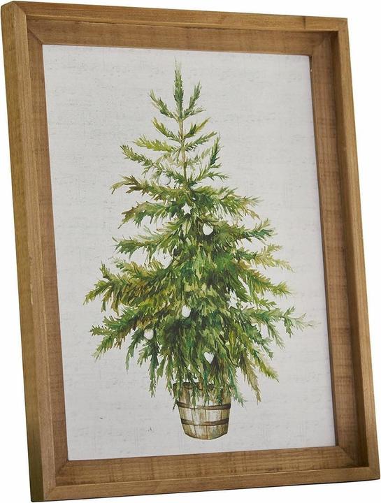 Image du produit Loberon Image Nadirah blanc/marron/vert (40 x 50 cm)